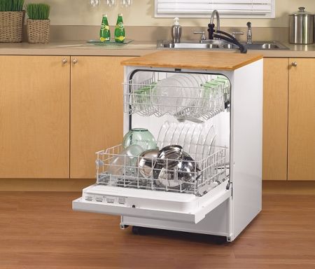 portable rolling dishwasher